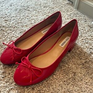 Steve Madden Red Ballet Flats